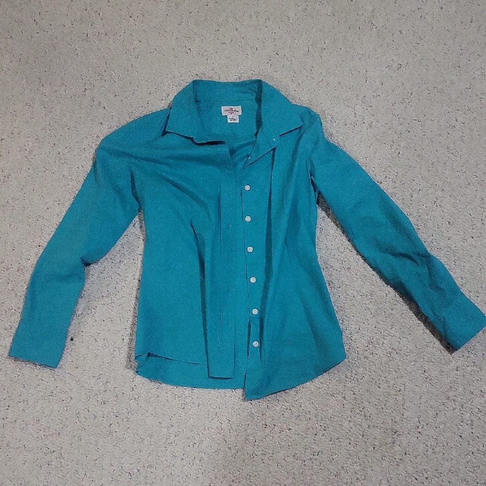 J. Crew Turquoise Button-Down Shirt